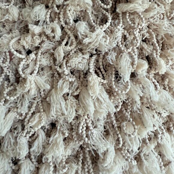 Aaron & Amber Fuzzy Loop Knit Boho Cardigan Sweater in Beige size Medium NWOT - Picture 9 of 12